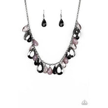 Load image into Gallery viewer, Hurricane Season Black Necklace - Paparazzi - Dare2bdazzlin N Jewelry
