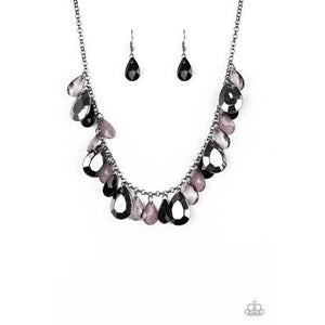 Hurricane Season Black Necklace - Paparazzi - Dare2bdazzlin N Jewelry