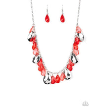 Load image into Gallery viewer, Hurricane Season - Red Necklace - Paparazzi - Dare2bdazzlin N Jewelry
