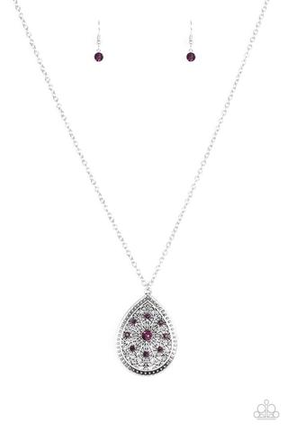 I Am Queen Purple Necklace - Paparazzi - Dare2bdazzlin N Jewelry