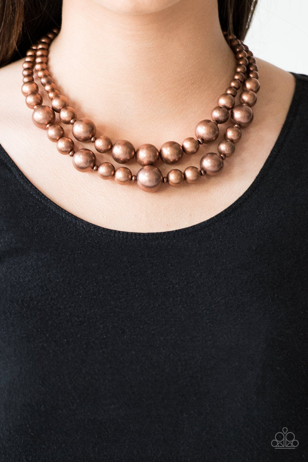I Double Dare you Cooper Necklace - Paparazzi - Dare2bdazzlin N Jewelry
