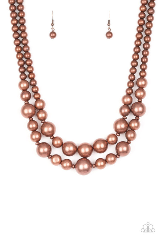 I Double Dare you Cooper Necklace - Paparazzi - Dare2bdazzlin N Jewelry