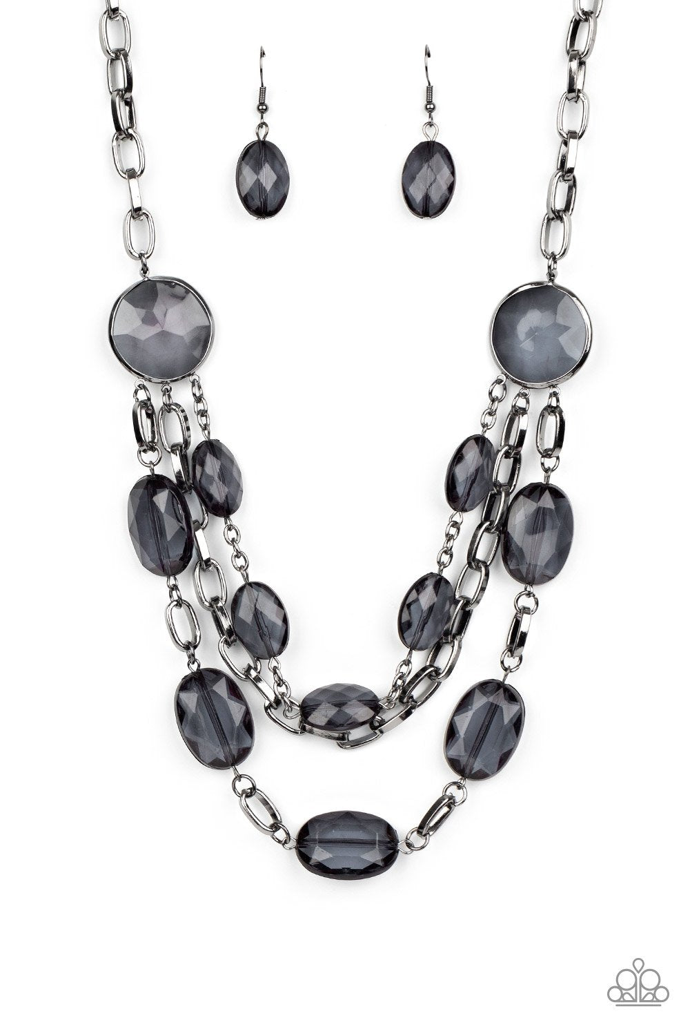 I Need a GLOW-cation - Black Necklace - Paparazzi - Dare2bdazzlin N Jewelry