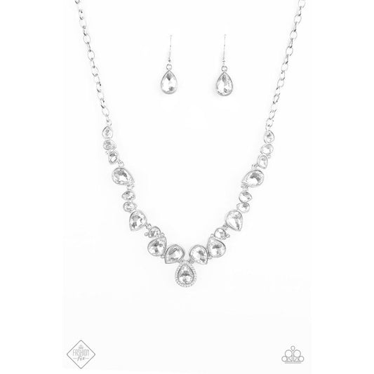 I Want It All White Necklace - Paparazzi - Dare2bdazzlin N Jewelry