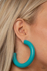 I WOOD Walk 500 Miles - Blue Earring - Paparazzi - Dare2bdazzlin N Jewelry