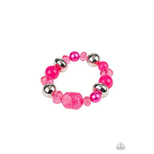 Ice Ice Breaker Pink Bracelet - Paparazzi - Dare2bdazzlin N Jewelry