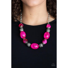 Load image into Gallery viewer, Ice Melt Pink Necklace - Paparazzi - Dare2bdazzlin N Jewelry
