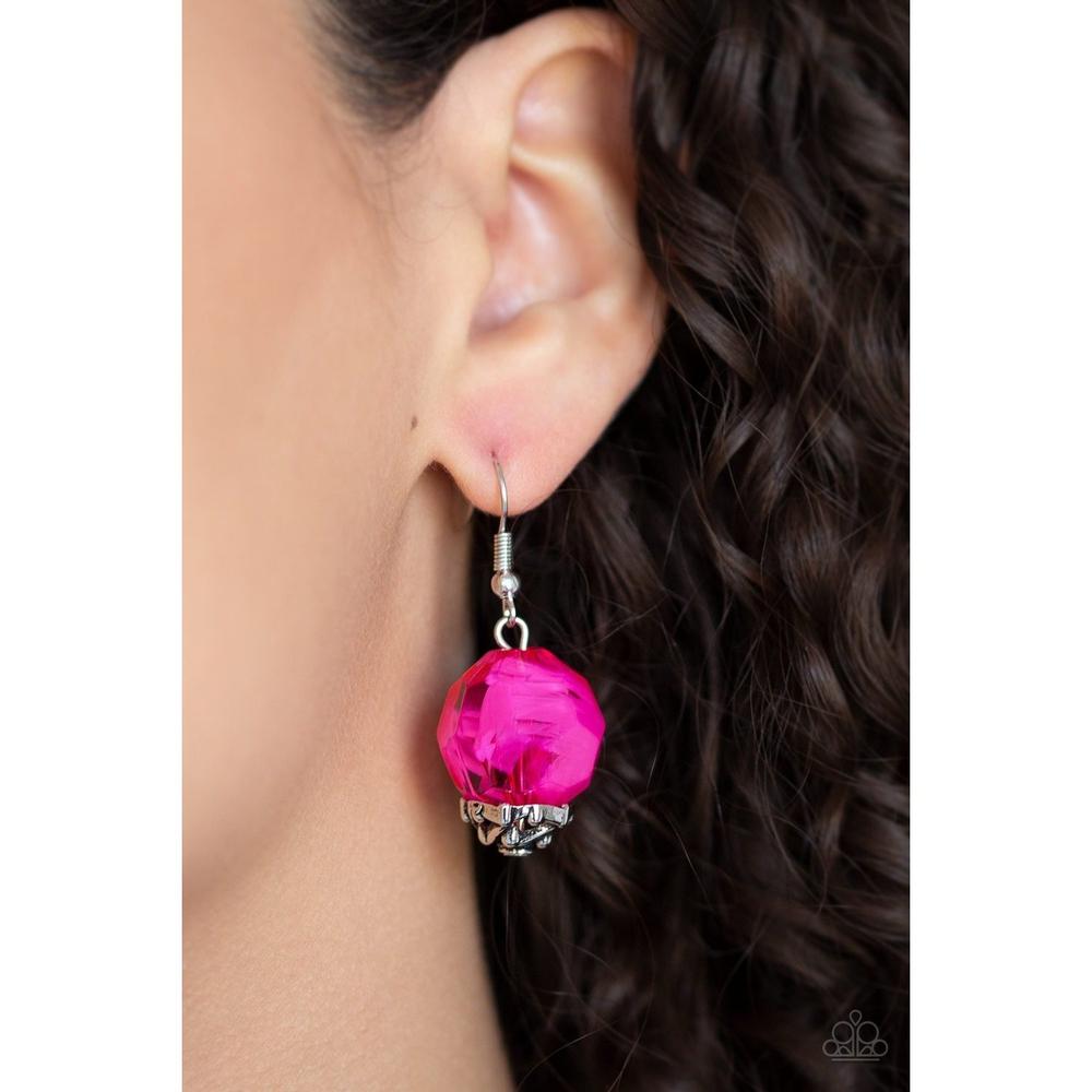 Ice Melt Pink Necklace - Paparazzi - Dare2bdazzlin N Jewelry