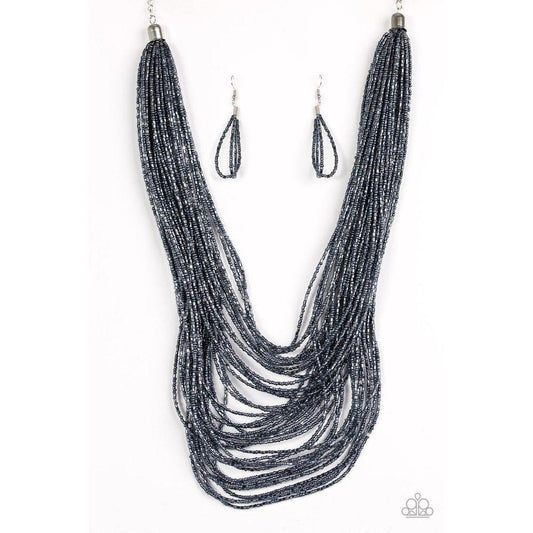 Ice Storm - Blue Necklace - Paparazzi - Dare2bdazzlin N Jewelry