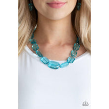 Load image into Gallery viewer, ICE Versa - Blue Necklace - Paparazzi - Dare2bdazzlin N Jewelry
