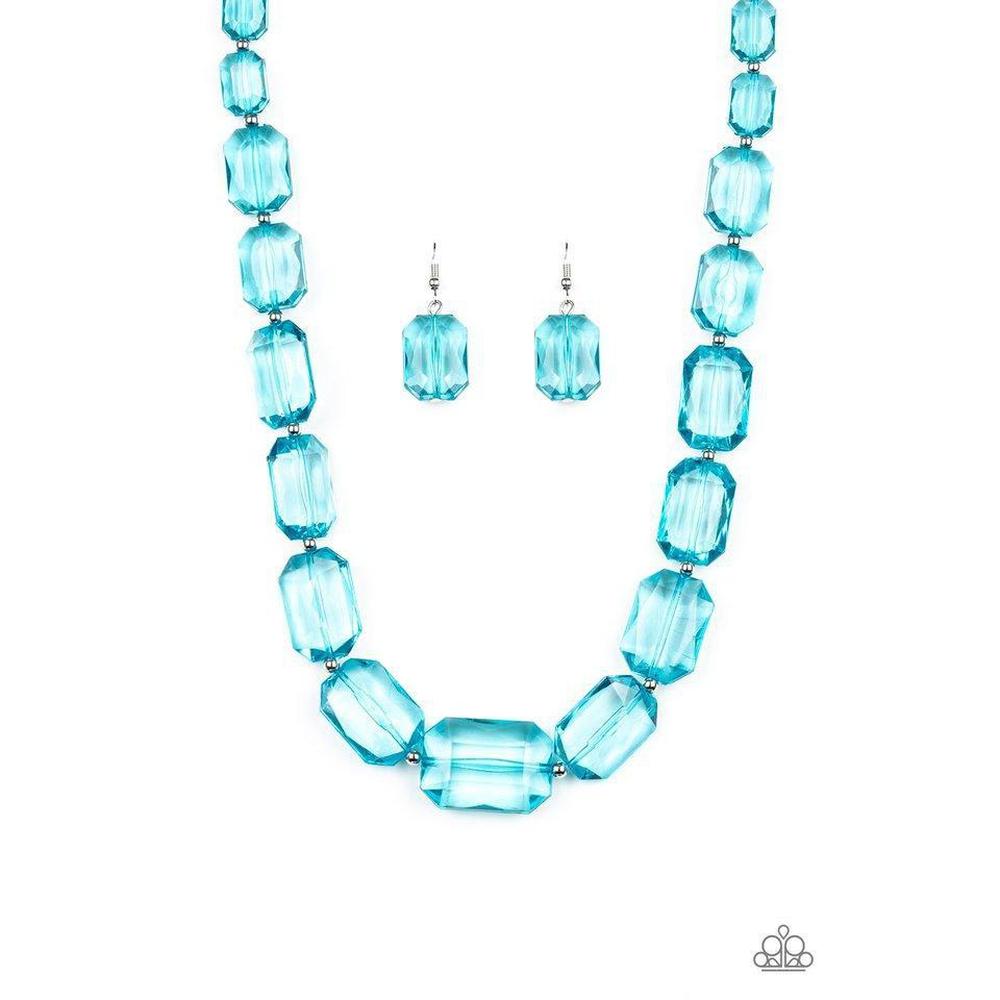 ICE Versa - Blue Necklace - Paparazzi - Dare2bdazzlin N Jewelry