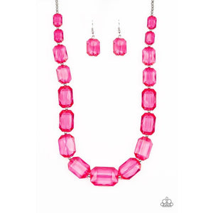 ICE Versa Pink Necklace - Paparazzi - Dare2bdazzlin N Jewelry