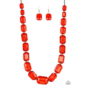ICE Versa Red Necklace - Paparazzi - Dare2bdazzlin N Jewelry