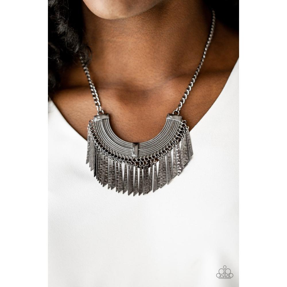 Impressively Incan - Black Necklace - Paparazzi - Dare2bdazzlin N Jewelry