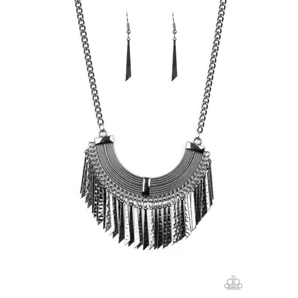 Impressively Incan - Black Necklace - Paparazzi - Dare2bdazzlin N Jewelry