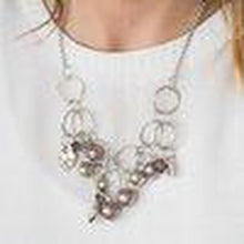 Load image into Gallery viewer, In A Bind - Silver Necklace - Paparazzi - Dare2bdazzlin N Jewelry

