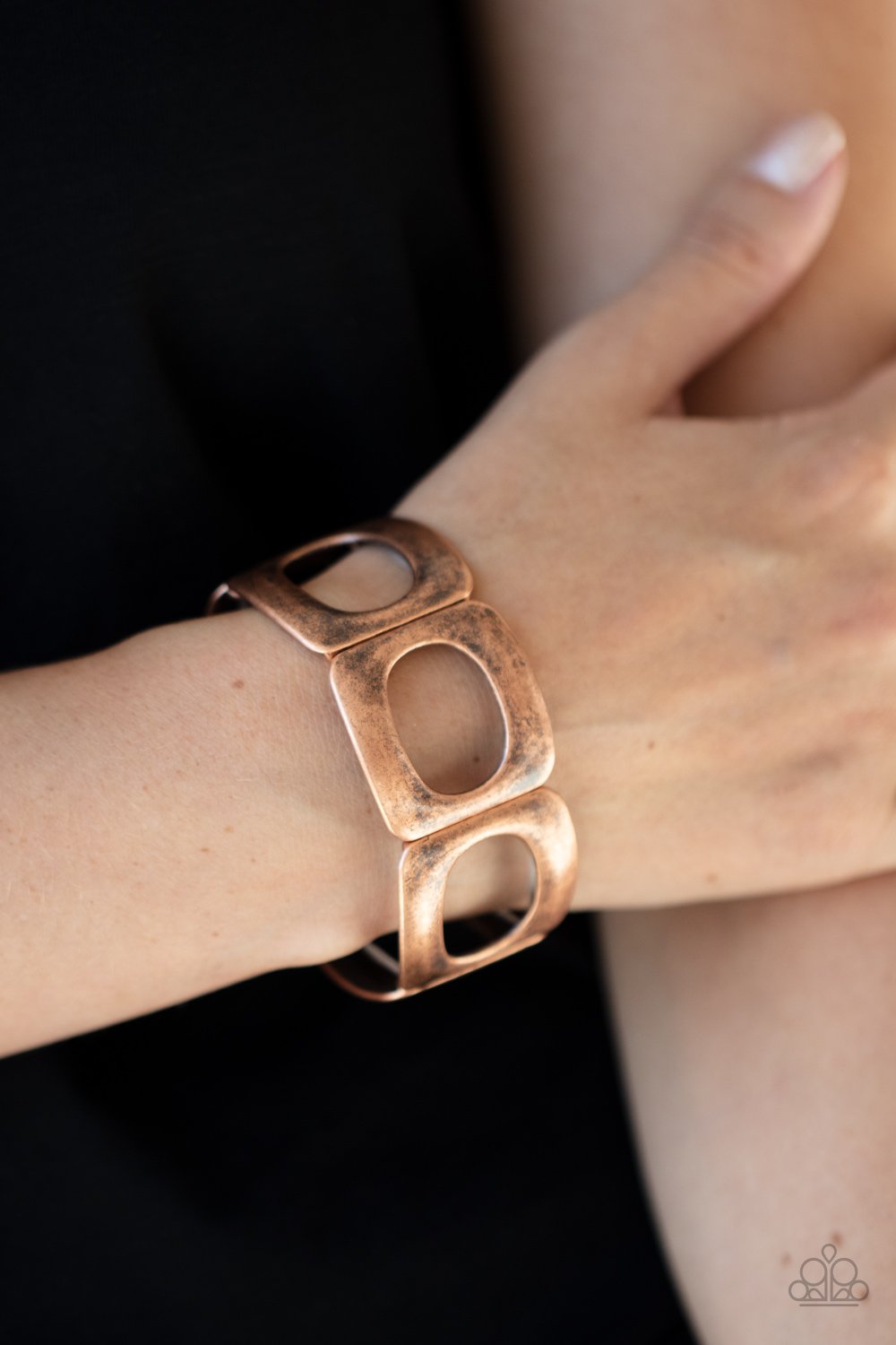 In OVAL Your Head - Copper Bracelet - Paparazzi - Dare2bdazzlin N Jewelry