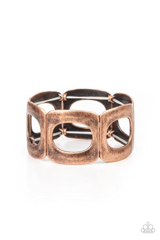 In OVAL Your Head - Copper Bracelet - Paparazzi - Dare2bdazzlin N Jewelry