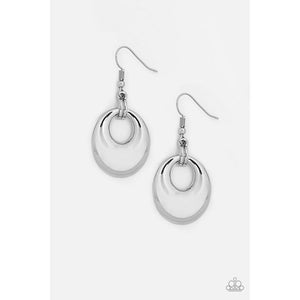 In The BRIGHT Place at the BRIGHT Time Silver Earrings - Paparazzi - Dare2bdazzlin N Jewelry