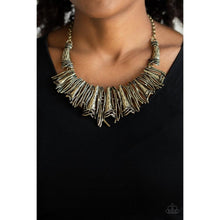 Load image into Gallery viewer, In The MANE-stream - Brass Necklace - Paparazzi - Dare2bdazzlin N Jewelry
