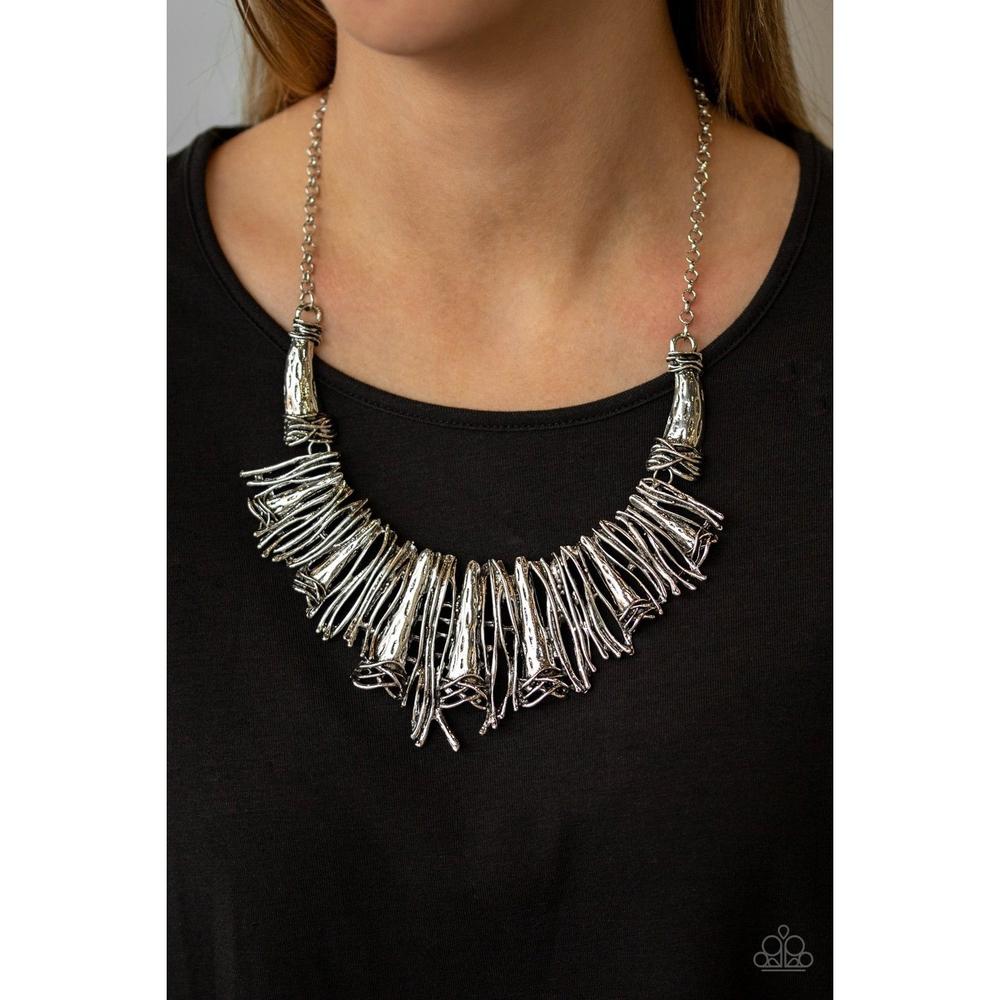 In The MANE-stream - Silver Necklace - Paparazzi - Dare2bdazzlin N Jewelry