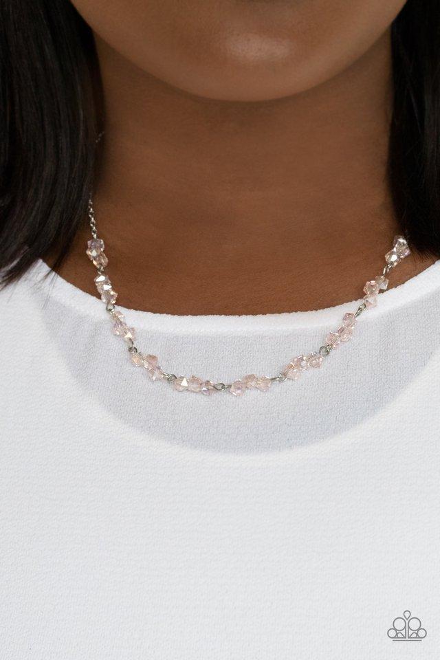 Incredibly Iridescent Pink Necklace - Paparazzi - Dare2bdazzlin N Jewelry