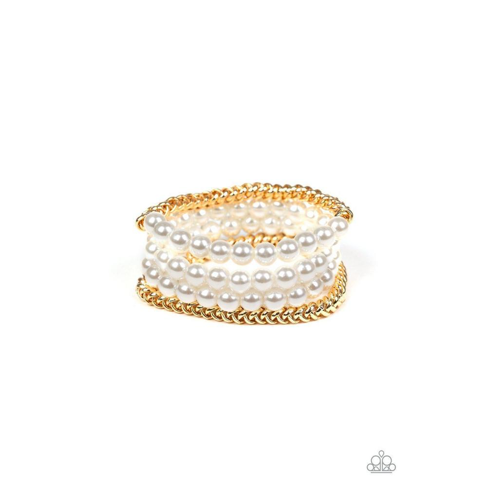 Industrial Incognito Gold Bracelet - Paparazzi - Dare2bdazzlin N Jewelry
