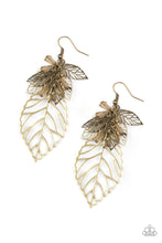 Load image into Gallery viewer, Instant Re-LEAF - Brass Earring - Paparazzi - Dare2bdazzlin N Jewelry
