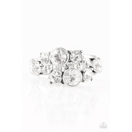 Interstellar Fashion White Ring - Paparazzi - Dare2bdazzlin N Jewelry