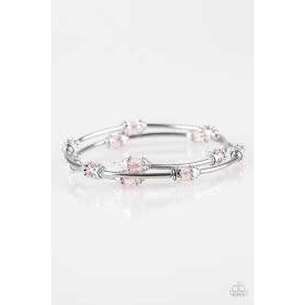 Into Infinity - Pink Bracelet - Paparazzi - Dare2bdazzlin N Jewelry