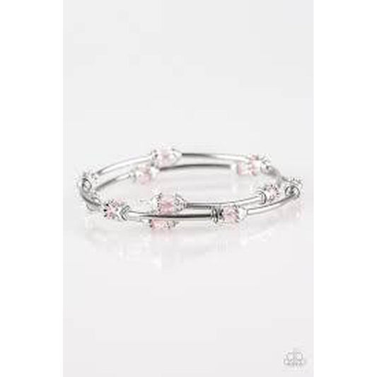 Into Infinity - Pink Bracelet - Paparazzi - Dare2bdazzlin N Jewelry