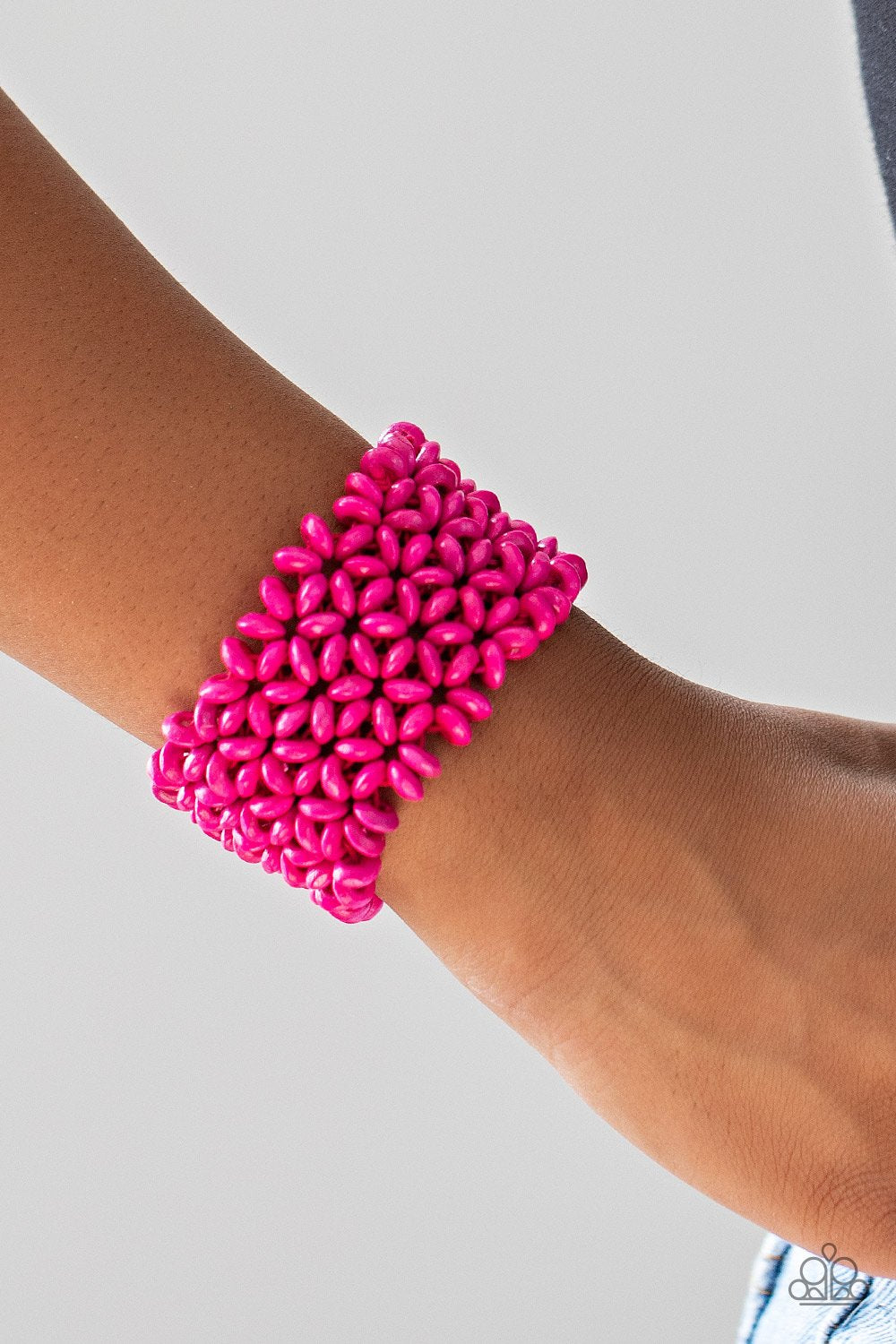Island Expression - Pink Bracelet - Paparazzi - Dare2bdazzlin N Jewelry