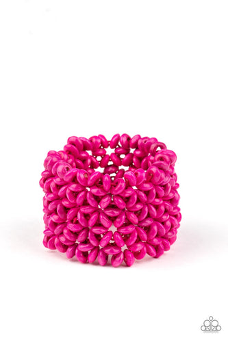 Island Expression - Pink Bracelet - Paparazzi - Dare2bdazzlin N Jewelry
