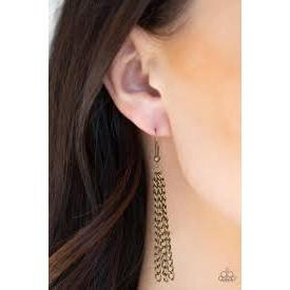It Will Be Over MOON Brass Necklace - Paparazzi - Dare2bdazzlin N Jewelry