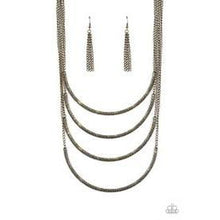 Load image into Gallery viewer, It Will Be Over MOON Brass Necklace - Paparazzi - Dare2bdazzlin N Jewelry
