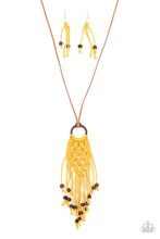 Load image into Gallery viewer, Its Beyond MACRAME! - Yellow Necklace - Paparazzi - Dare2bdazzlin N Jewelry
