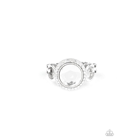 Its Gonna GLOW White Ring - Paparazzi - Dare2bdazzlin N Jewelry