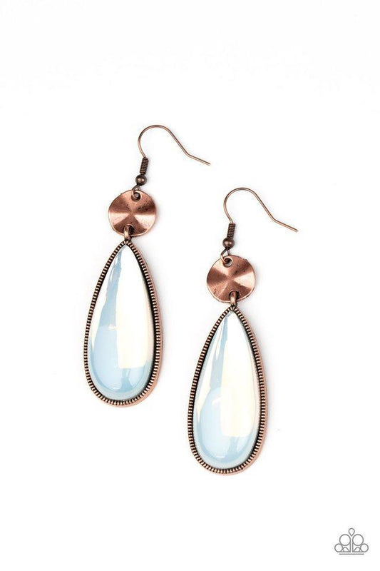 Jaw-Dropping Drama Cooper Earring - Paparazzi - Dare2bdazzlin N Jewelry