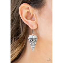 Load image into Gallery viewer, Jurassic Journey Silver Earrings - Paparazzi - Dare2bdazzlin N Jewelry
