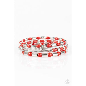 Just CONGO With It - Red Bracelet - Paparazzi - Dare2bdazzlin N Jewelry