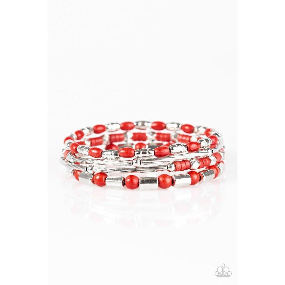 Just CONGO With It - Red Bracelet - Paparazzi - Dare2bdazzlin N Jewelry