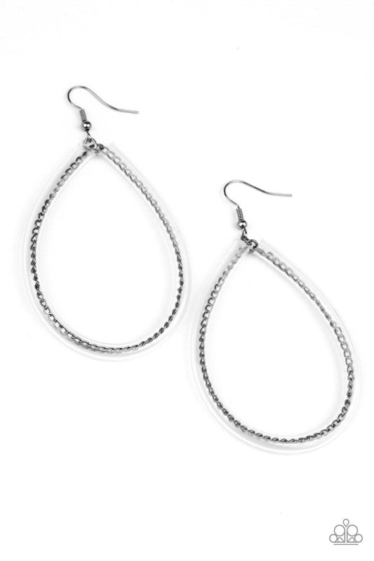 Just ENCASE You Missed It - Black Earring - Paparazzi - Dare2bdazzlin N Jewelry