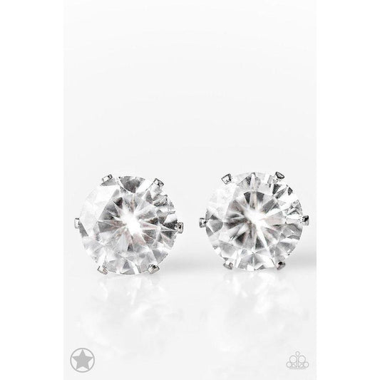 Just In TIMELESS - White Earrings - Paparazzi - Dare2bdazzlin N Jewelry