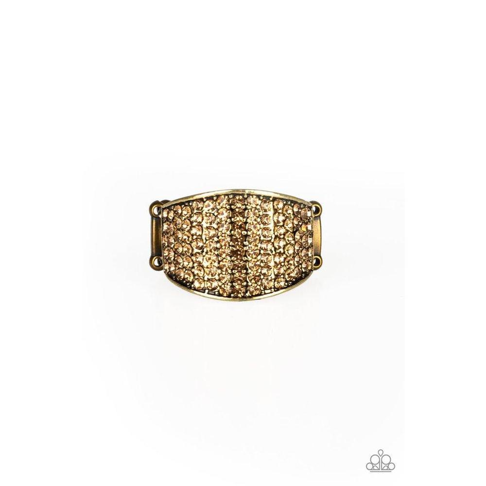 Kaboom! Brass Ring - Paparazzi - Dare2bdazzlin N Jewelry