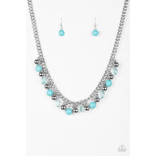 Load image into Gallery viewer, Keep A GLOW Profile - Blue Necklace - Paparazzi - Dare2bdazzlin N Jewelry
