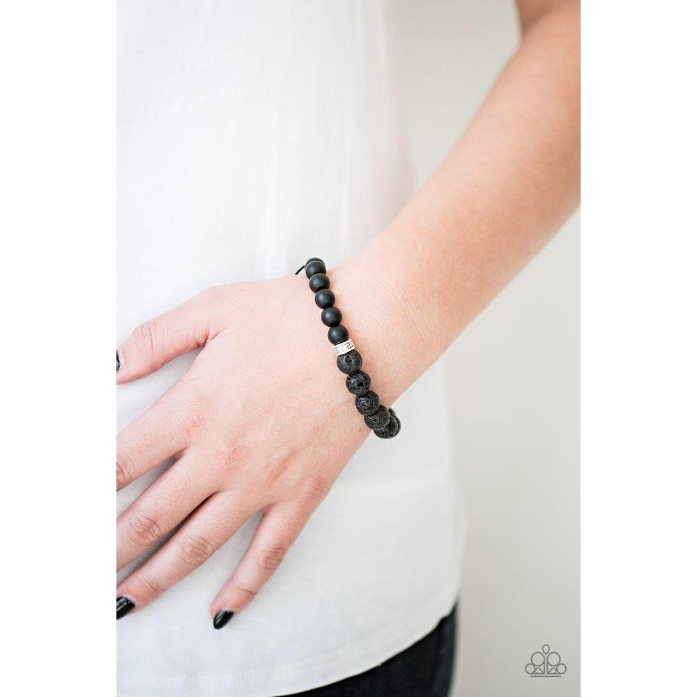 Keep Your Cool Black Urban Bracelet - Paparazzi - Dare2bdazzlin N Jewelry