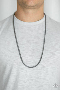 Killer Crossover Black Urban Necklace - Paparazzi - Dare2bdazzlin N Jewelry