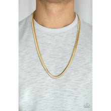 Load image into Gallery viewer, Kingpin - Gold Necklace - Paparazzi - Dare2bdazzlin N Jewelry
