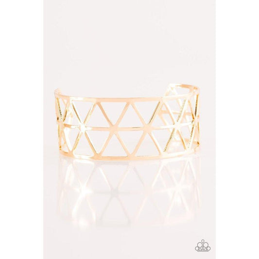Knock Into Shape - Gold Bracelet - Paparazzi - Dare2bdazzlin N Jewelry