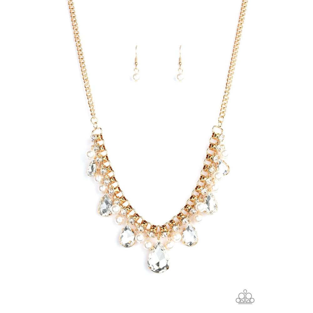 Knockout Queen - Gold Necklace - Paparazzi - Dare2bdazzlin N Jewelry